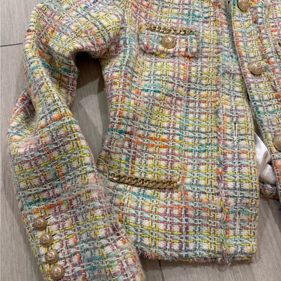 Generation Love Pastel Tweed Blazer-M - Picture 12 of 14